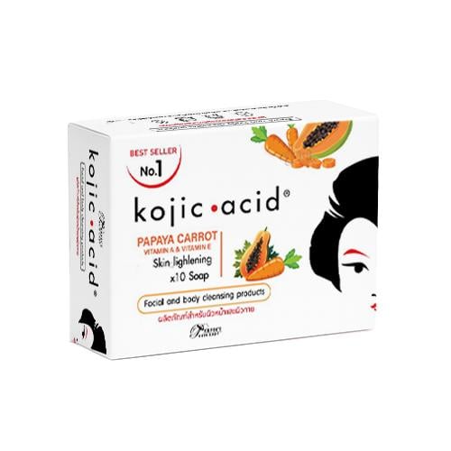 صابونة كوجك أسيد البابايا والجزر لتفتيح البشرة