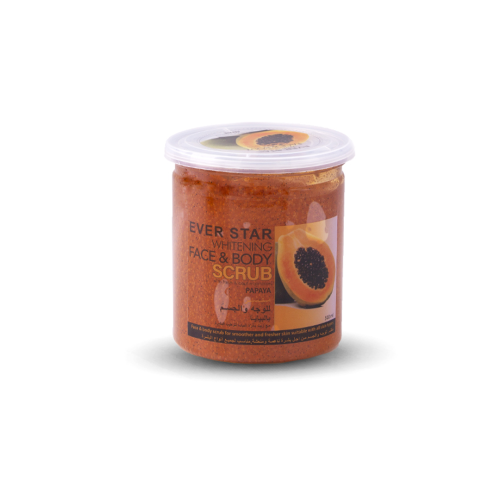 مقشر البابايا للوجه والجسم من ايفر ستار -500مل