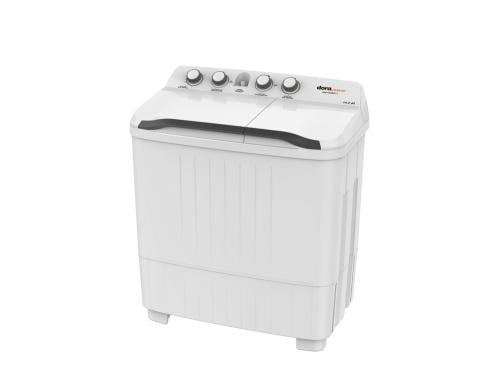 غسالة دورا اليجانت 10 ك حوضين ابيض - DEW1100MT11