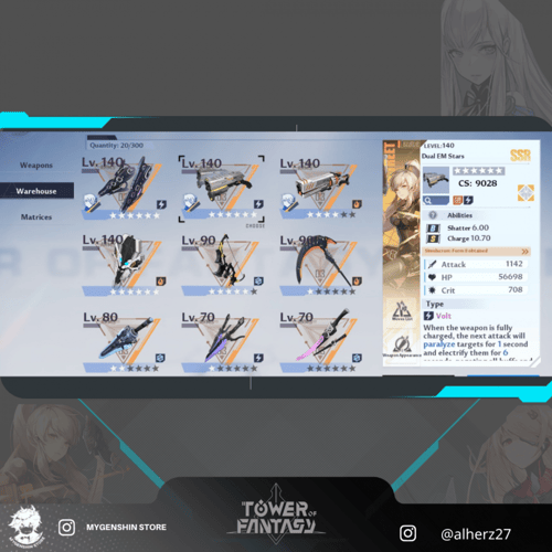 (alherz27) حساب سيرفر valtsamm لفل 71 يحتوي (13 شخ...