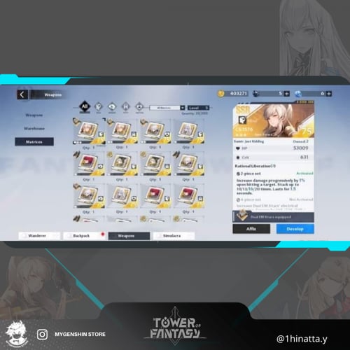 (ca_ah_01) حساب سيرفر اوروبي-Valstamm لفل 75 (10شخ...