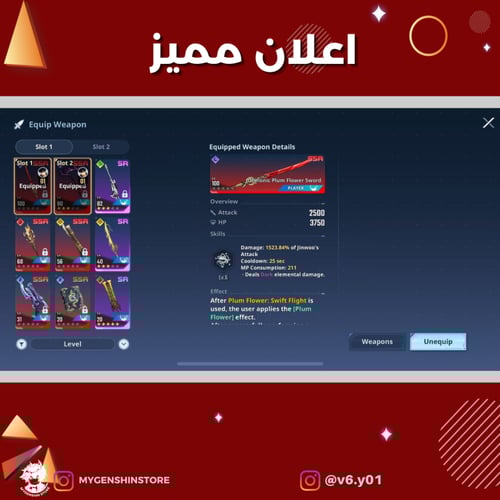 (v6.y01) حساب سيرفر عالمي لفل 80 يحتوي (الكل شخصيه