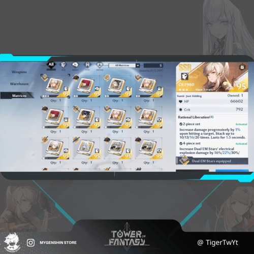 (TigerTwYt) حساب سيرفر اوروبي-Alintheus لفل 98يحتو...