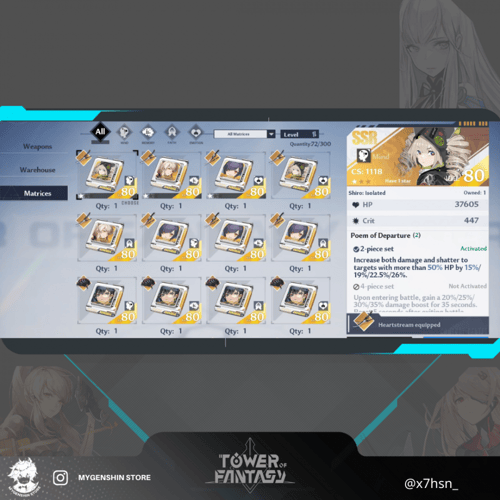 x7hsn_) حساب سيرفر اوروبي-Valstamm لفل 80 يحتوي (1...