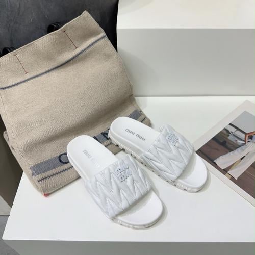 Miu Miu White slippers