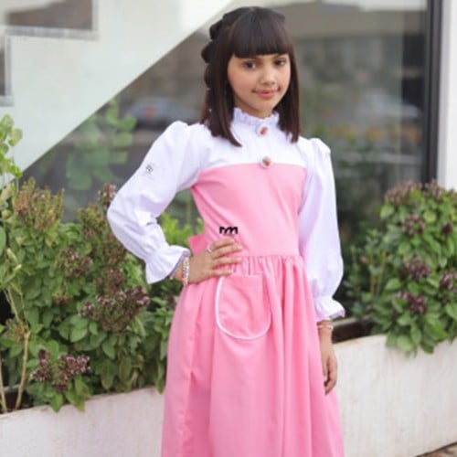 مريول ابتدائي وردي