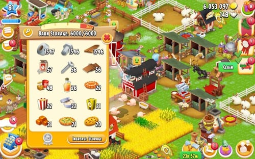 مزرعة مستوى 80 حظيرتها (6000) هاي داي