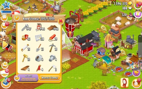 مزرعة أدوات صومعة مستوى 50 حظيرتها (3000) هاي داي