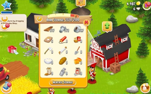 مزرعة ادوات حظيرة (2200~2400) هاي داي