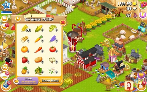 مزرعة أدوات صومعة مستوى 50 حظيرتها (3000) هاي داي