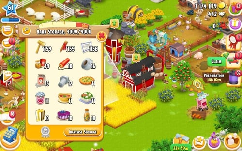 مزرعة ادوات ارض مستوى 60 حظيرتها (4000) هاي داي