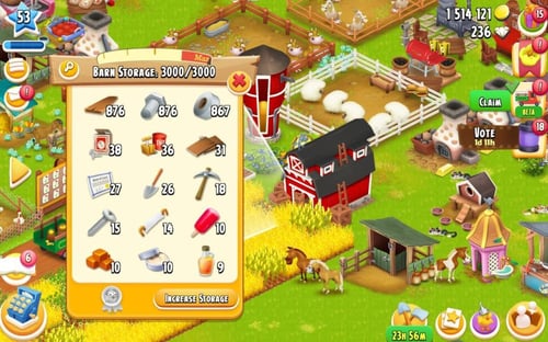 مزرعة ادوات حظيرة مستوى 50 حظيرتها (3000) هاي داي