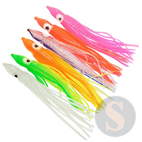 حبار ملون عدد 6 حبات لجذب الاسماك