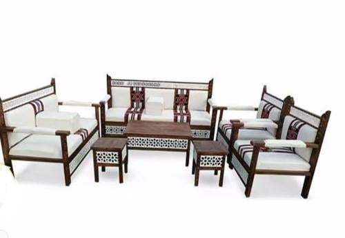 ٣ اطقم خشب اسلامي+ ٦ طاولات خدمة صغيرة