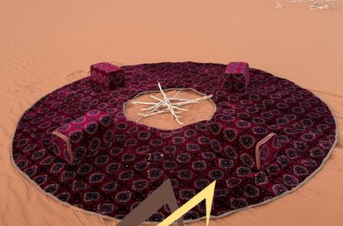 جلسة بر وبحر دائرية (قماش فاخر)