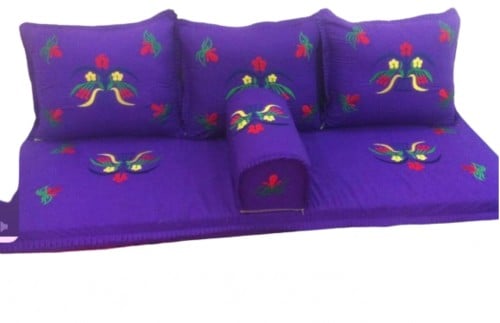 طقم جلسة تطريز قطري موفي غامق