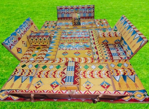 طقم جلسة بر وبحر اصفريكفي 8 أشخاص