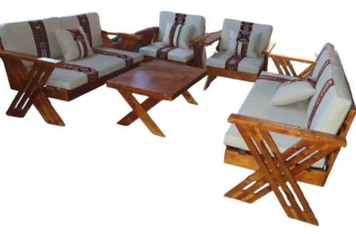 طقم جلسة خشب ضرب(حفر)