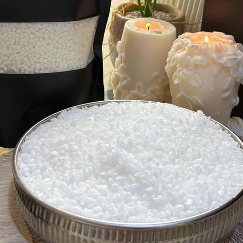1كجم شمع نحل أبيض نقي لصنع الشموع الفاخرة