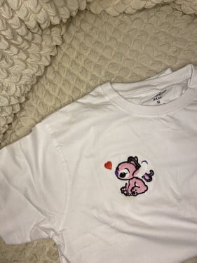 تيشيرت انجل تطريز من الامام