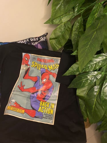 تيشيرت سبيدرمان طباعة من الامام والخلف