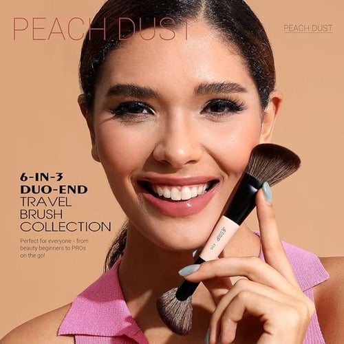 Duo-End Brush Versatility 6-in-3 Travel Brush Coll...