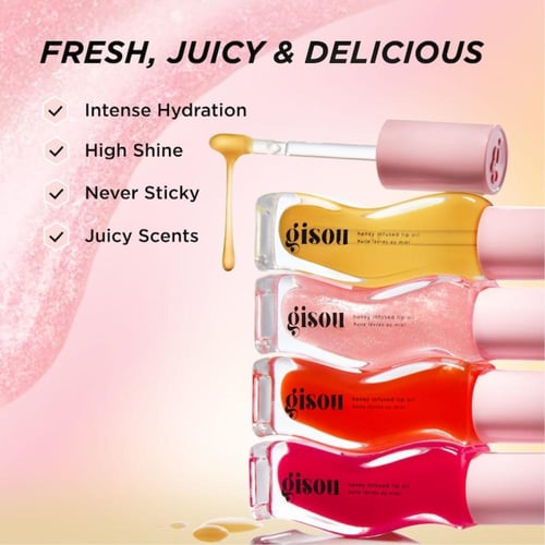 Gisou Honey Infused Hydrating Lip Oil - Watermelon...