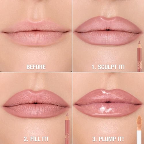 Charlotte Tilbury Super Nudes Lip Cheat Contour Du...