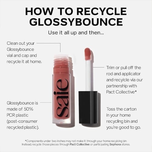Saie Glossybounce™ High-Shine Hydrating Lip Gloss...
