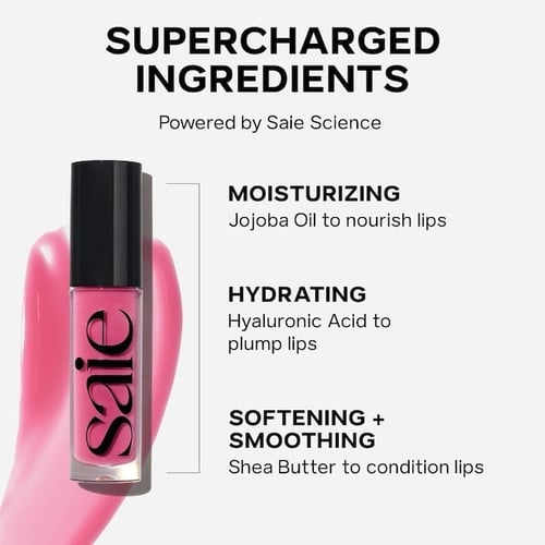 Saie Glossybounce™ High-Shine Hydrating Lip Gloss...