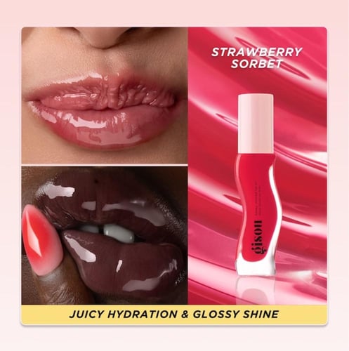Gisou Honey Infused Hydrating Lip Oil - Strawberry...