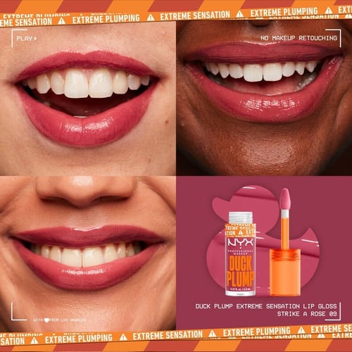 NYX Duck Plump Lip Plumping Gloss - Strike a Rose