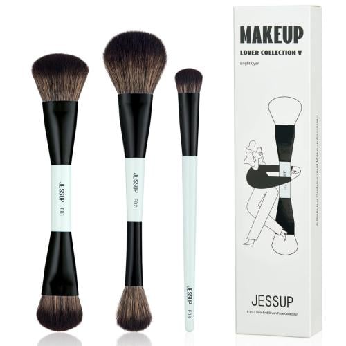 3pcs Face Collection Duo-End Brush Versatility Col...
