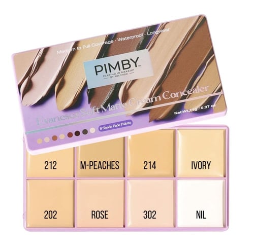Evanesce Soft Matte Cream Concealer 8-Shade Fade P...