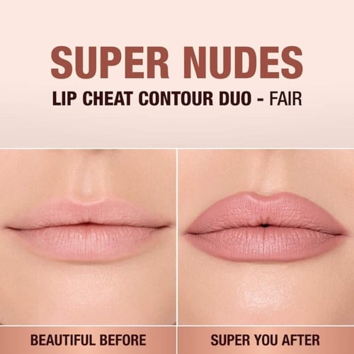 Charlotte Tilbury Super Nudes Lip Cheat Contour Du...