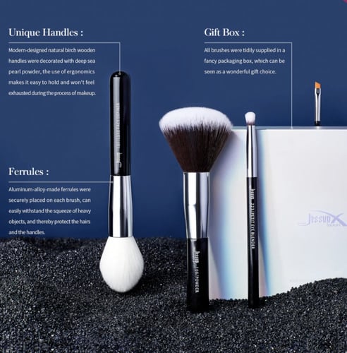 JESSUP BRUSHES Individual Complete Makeup Brush Se...
