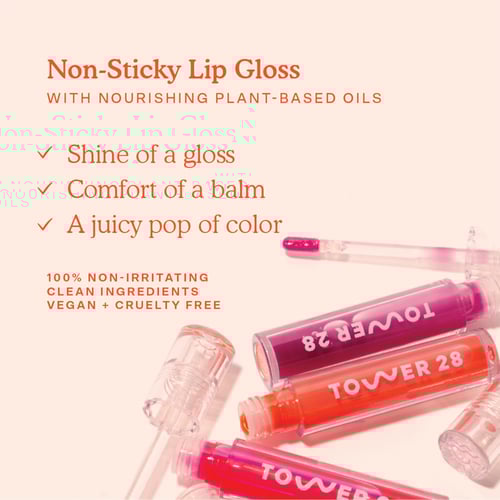 Tower 28 Beauty ShineOn Lip Jelly Non-Sticky Gloss...