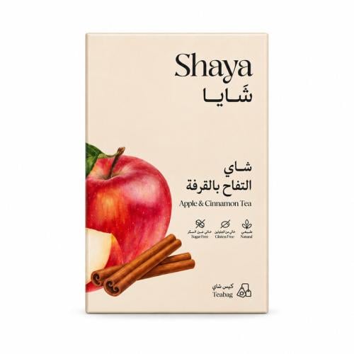 شاي التفاح بالقرفة من شايا – 20 كيس