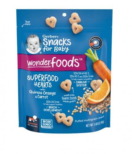 جيربر‏, وجبات خفيفة للأطفال على شكل قلوب، لأكثر من...