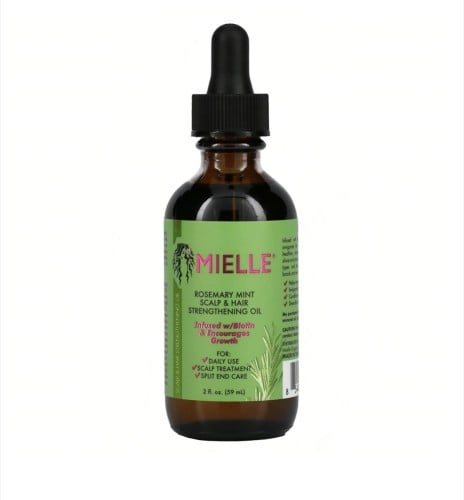 زيت تقوية الشعر وفروة الرأس، إكليل الجبل والنعناع...