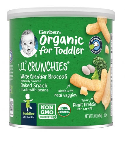 جيربر‏,سناك عضوي، الأطفال 12 شهر فما فوق، بروكلي و...