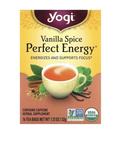 يوجي تي‏, الطاقة الكاملة، توابل الفانيلا، 16 كيس (...