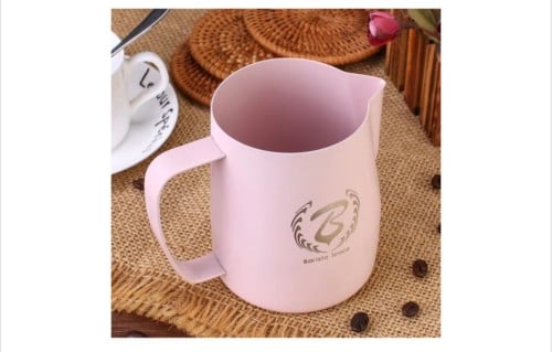 بيتشر حليب 230 مل من باريستا سبيس (وردي)