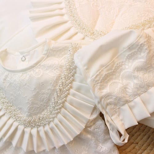 طقم فستان 3 قطع للمواليد جميل وأنيق