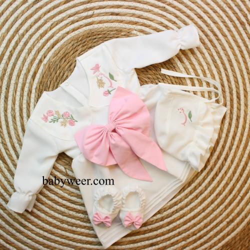 طقم بناتي فستان 3 قطع