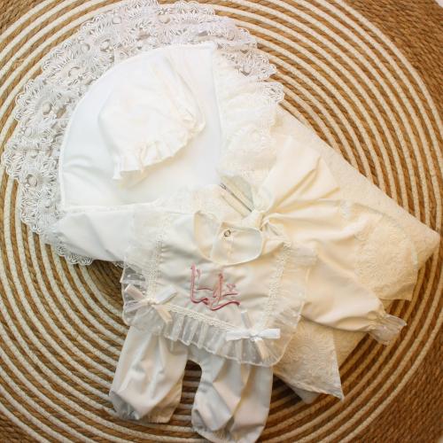 طقم استقبال دانتيل 3 قطع