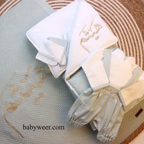 طقم مدس 5 قطع بلون عشبي