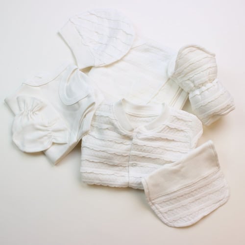 طقم بنمط الرمش 7 قطع لحديثي الولادة