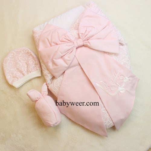 مدس الفيونكة دانتيل 3قطع زهري