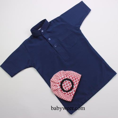 ثوب مواليد 2 قطعة ملون الالوان مختلفة